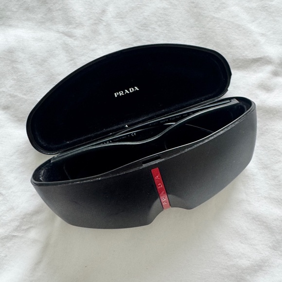 Prada Black Rectangular Sunglasses - Picture 5 of 8